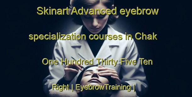 Skinart Advanced eyebrow specialization courses in Chak One Hundred Thirty Five Ten Right | EyebrowTraining | EyebrowClasses | SkinartTraining-Pakistan